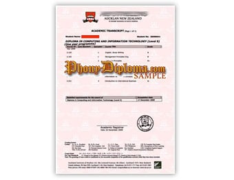 AIS STHELENS - Fake Diploma Sample from New Zealand